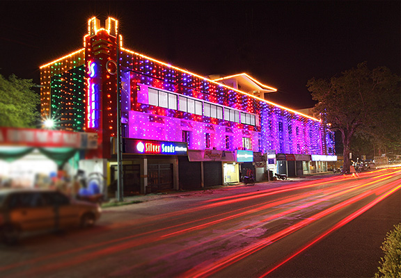 Front view of Silver Sands Residency